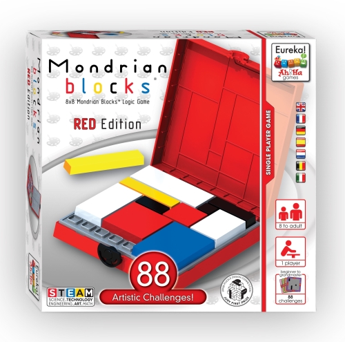 Ah!Ha Kinderspel Mondrian Blocks Rood